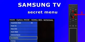 Πρόσβαση στο μενού σέρβις με το έξυπνο τηλεχειριστήριο