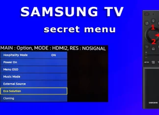 Πρόσβαση στο μενού σέρβις με το έξυπνο τηλεχειριστήριο