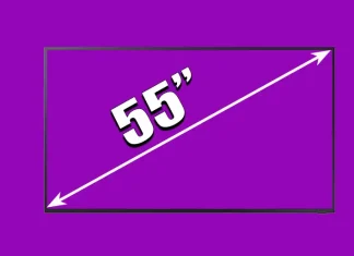 Πόσο φαρδιά είναι μια τηλεόραση 55 ιντσών: Διαστάσεις τηλεόρασης 55 ιντσών